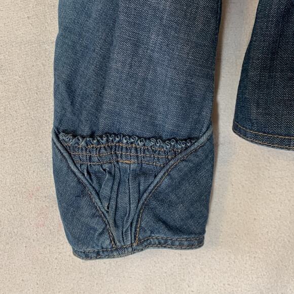 Alexander McQueen 00s jean jacket womens size 46 large medium denim bow y2k blue - Picture 9 of 15